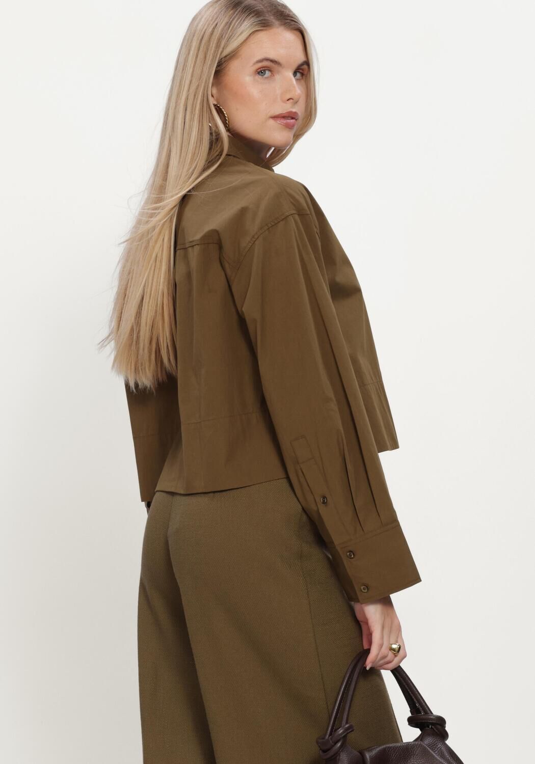 Groene Y.A.S. Blouses YASLEEMA FROG LS SHIRT S. - large