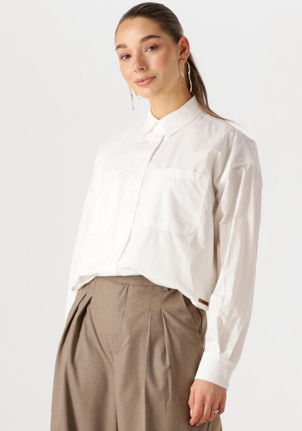 Moscow Lange mouw blouse voor vrouwen White Dames
