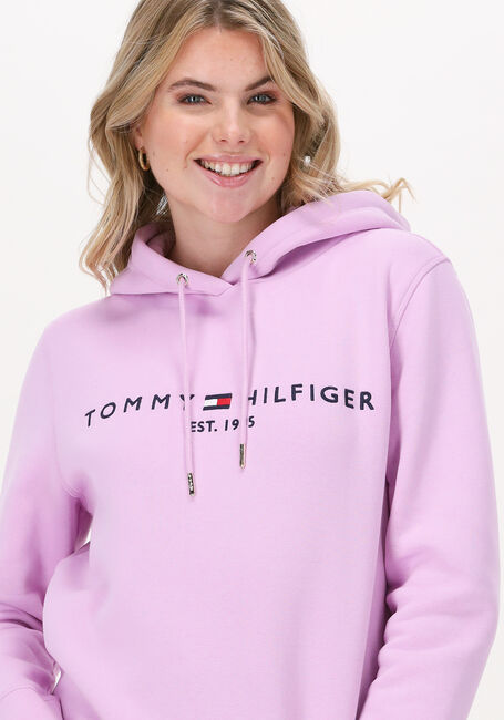 Lila TOMMY HILFIGER Sweater REGULAR HILFIGER HOODIE - large