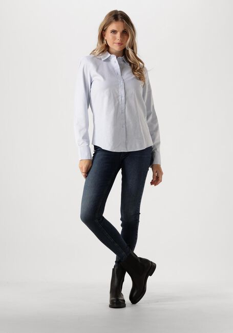 Lichtblauwe TOMMY HILFIGER Blouses OXFORD COTTON REGULAR SHIRT - large