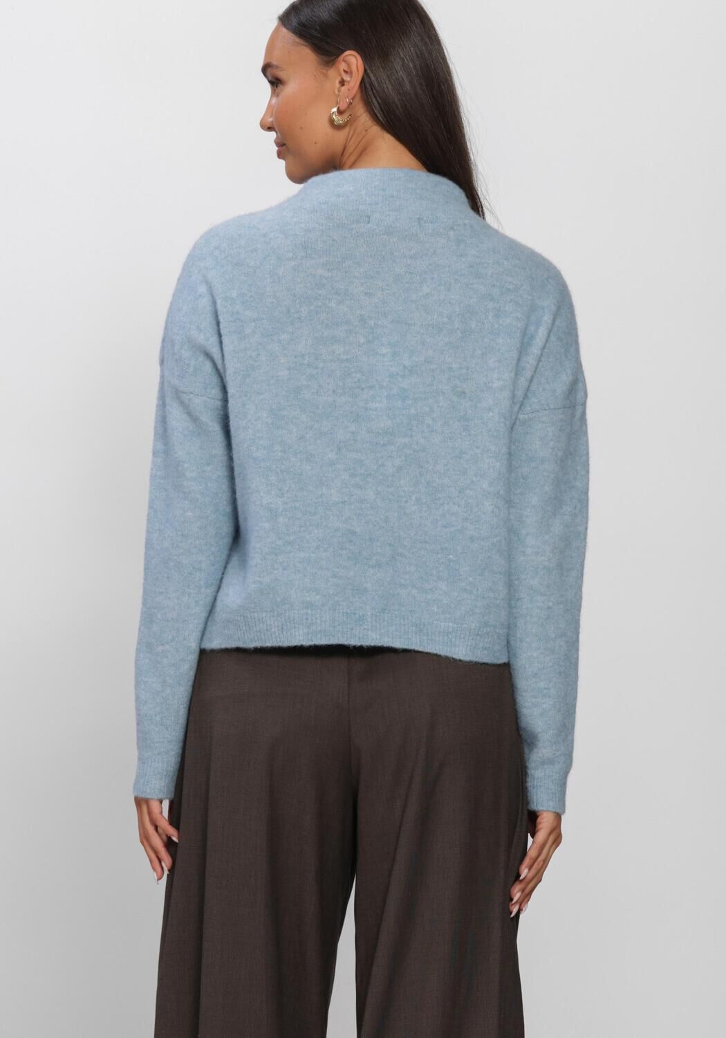 Lichtblauwe BY-BAR Trui VINN PULLOVER - large
