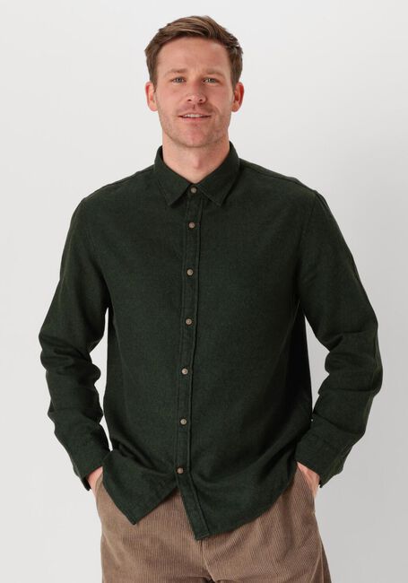 Donkergroene SELECTED HOMME Casual overhemd SLHREG-OWEN FLANNEL MIX SHIRT - large