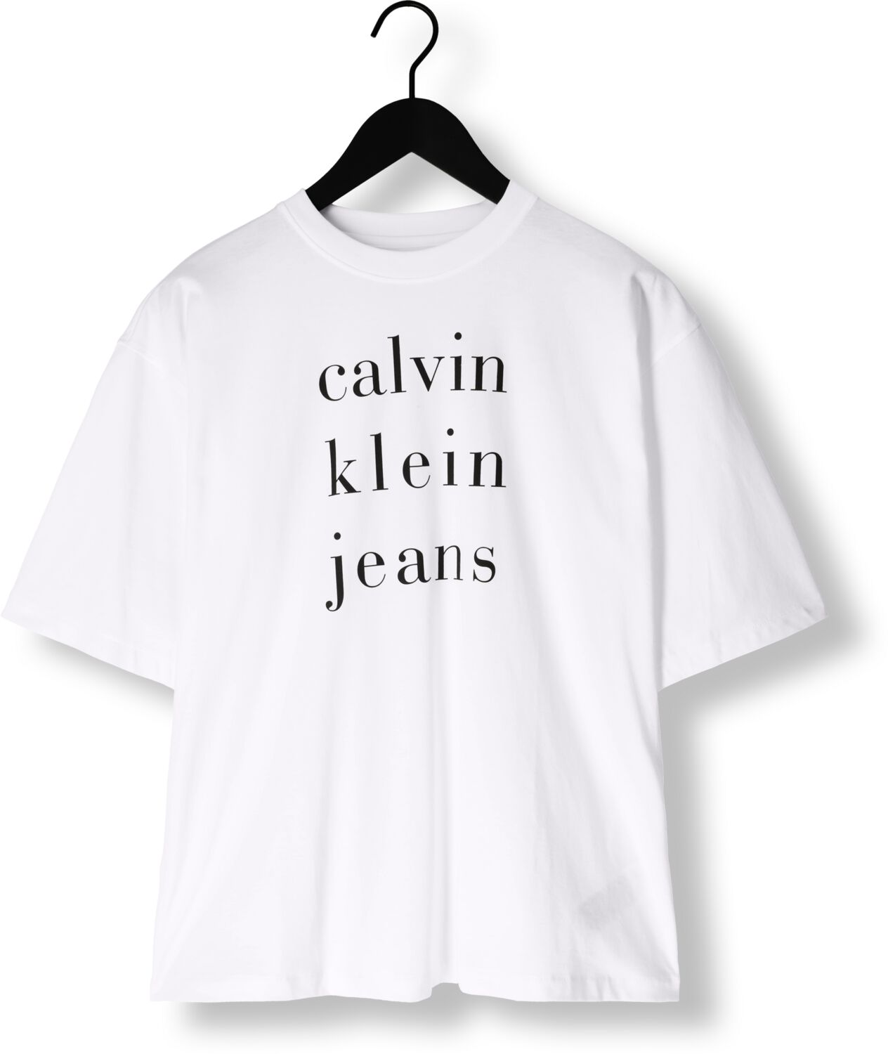 CALVIN KLEIN Dames Tops & T-shirts Ss Ckj Logo Tee Wit