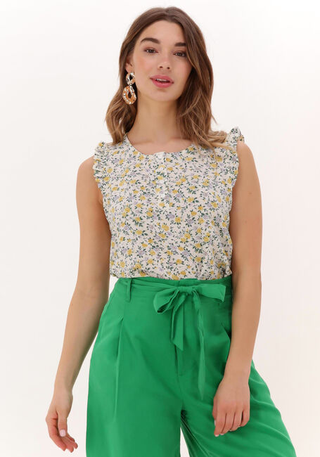 Gele LOLLYS LAUNDRY Top TRALI - large