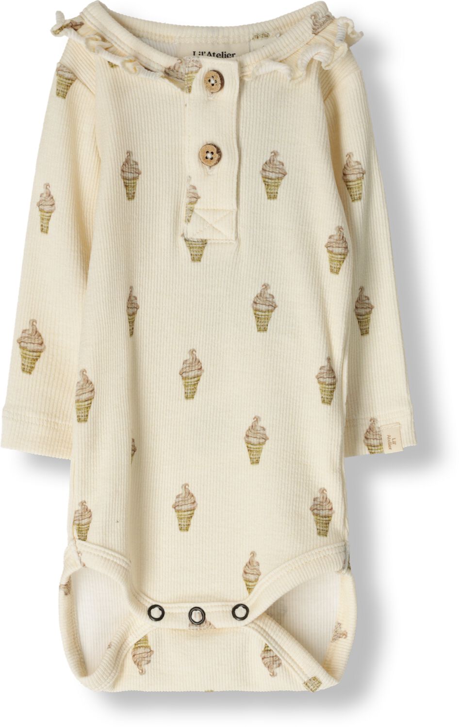 LIL' ATELIER Baby Rompers Nbfgavo Emo Ls Slim Body Lil Beige