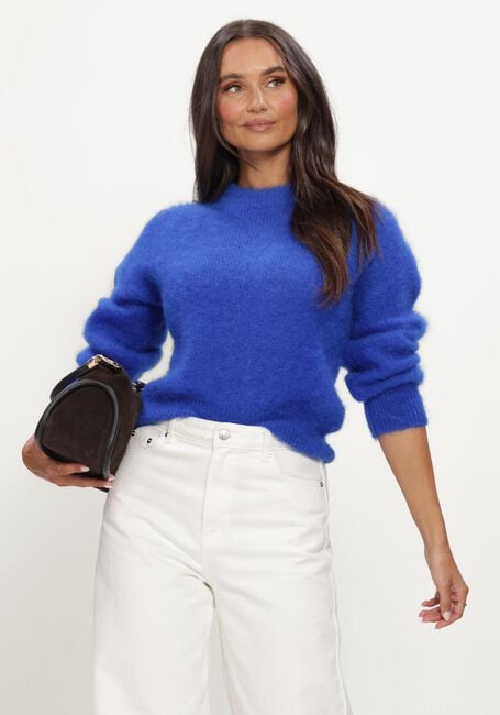 Blauwe TWNS Trui SOLID LONG-SLEEVE ROUND NECK SWEATER - large