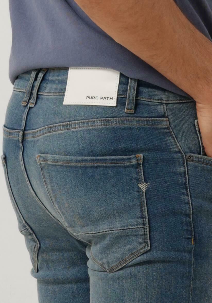 PURE PATH Heren Jeans W1201 The Dylan Blauw