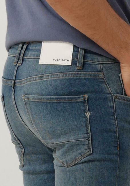Blauwe PURE PATH Slim fit jeans W1201 THE DYLAN - large