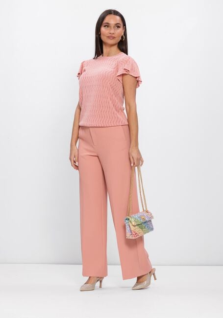 Perzik MOS MOSH Wijde broek MMLEYA MILEY PANT - large