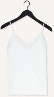 Witte SELECTED WOMEN Top SLFMIO RIB LACE SINGLET B - NO Witte SELECTED WOMEN Top SLFMIO RIB LACE SINGLET B - NO - medium