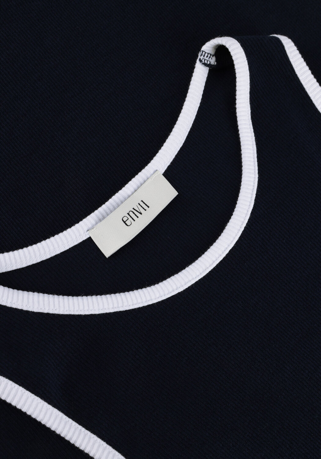 Donkerblauwe ENVII Mini jurk ENALLY SL CONTRAST DRESS 5314 - large