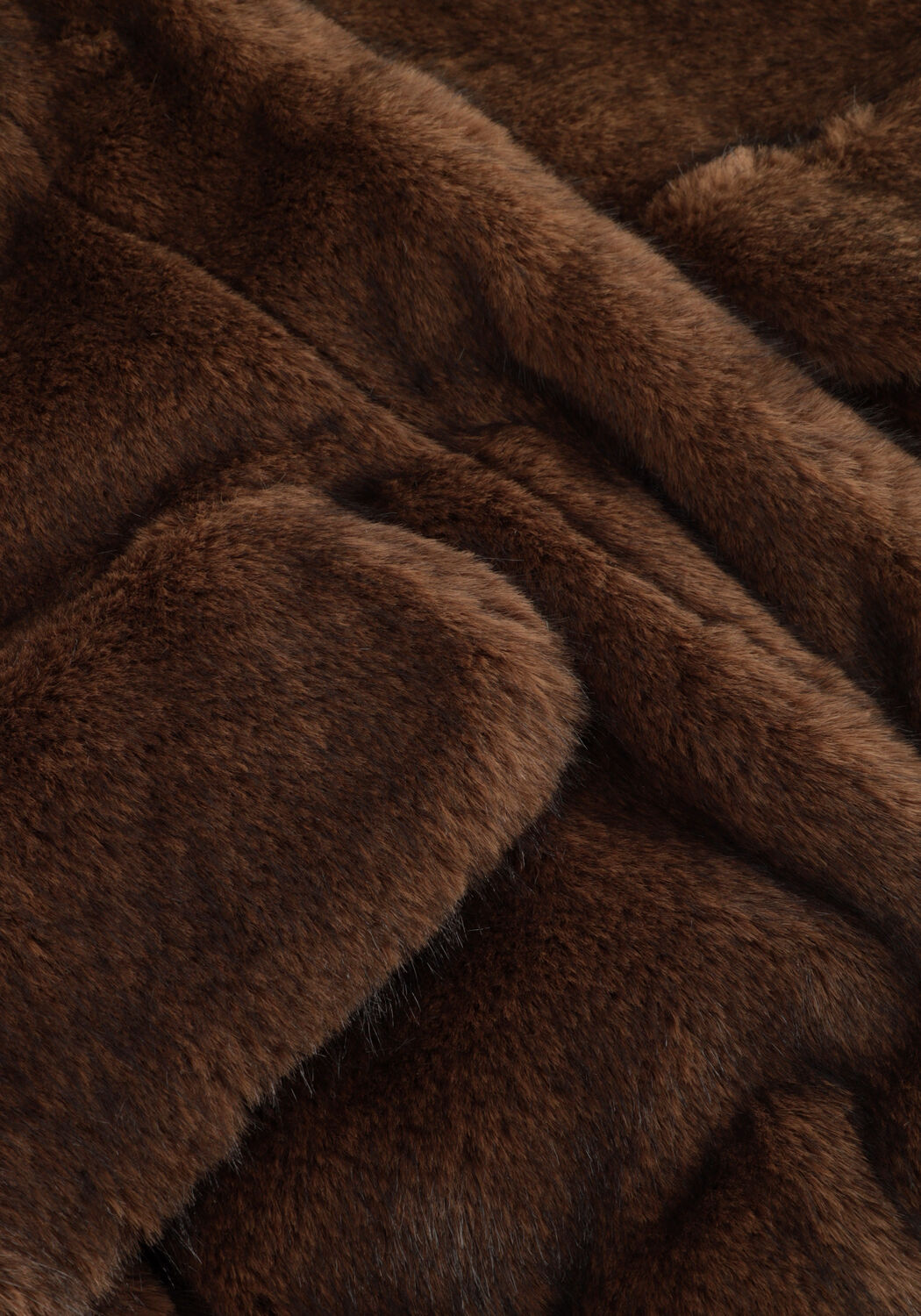 Bruine SUNCOO Faux fur jas EVAN - large