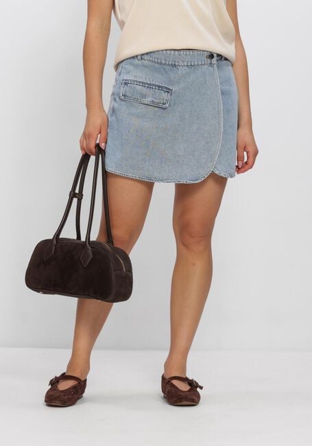Lichtblauwe CO'COUTURE Shorts ASJACC WRAP DENIM SKORT - large