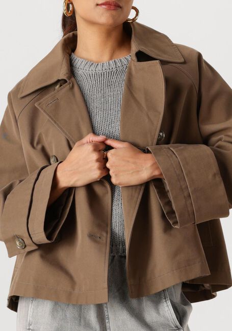 Bruine WITHBLACK Jack WBLJIMBERLY SHORT TRENCH COAT - large