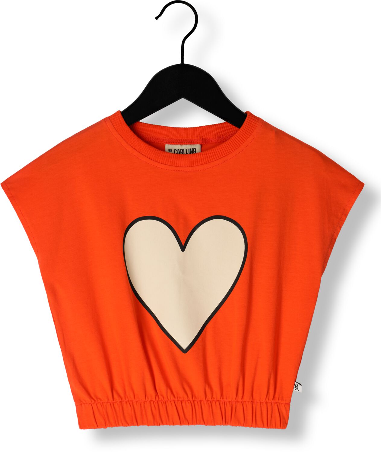 CARLIJNQ Meisjes Tops & T-shirts Basic Balloon Top With Print Rood