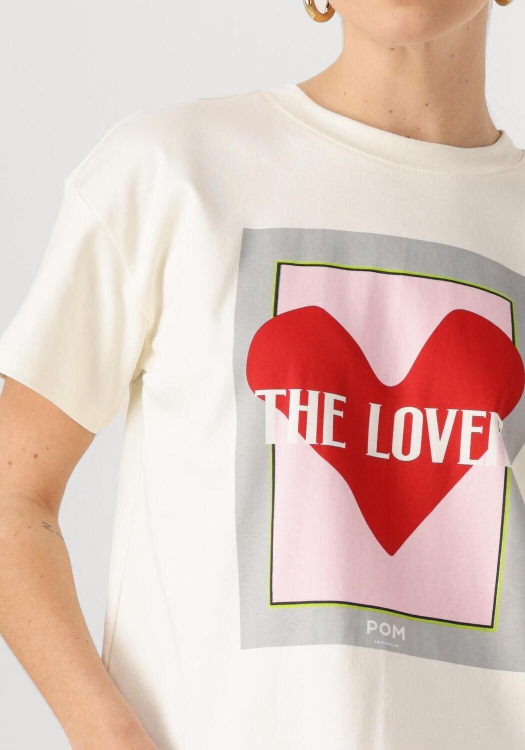 POM AMSTERDAM Dames Tops & T-shirts The Lover Wit