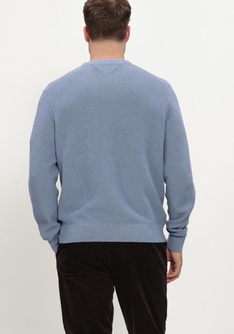 Blauwe TOMMY HILFIGER Trui PIMA CTN CASH STRUCTURE CREWNECK - large