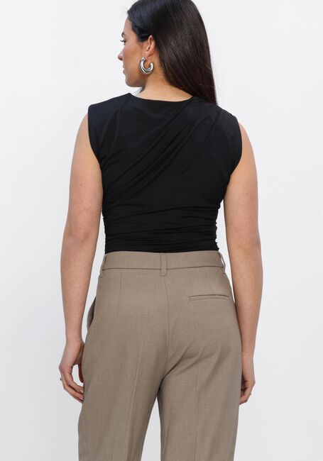 Zwarte ROSEMUNDE Top BILLIE SL DRAPE TOP - large