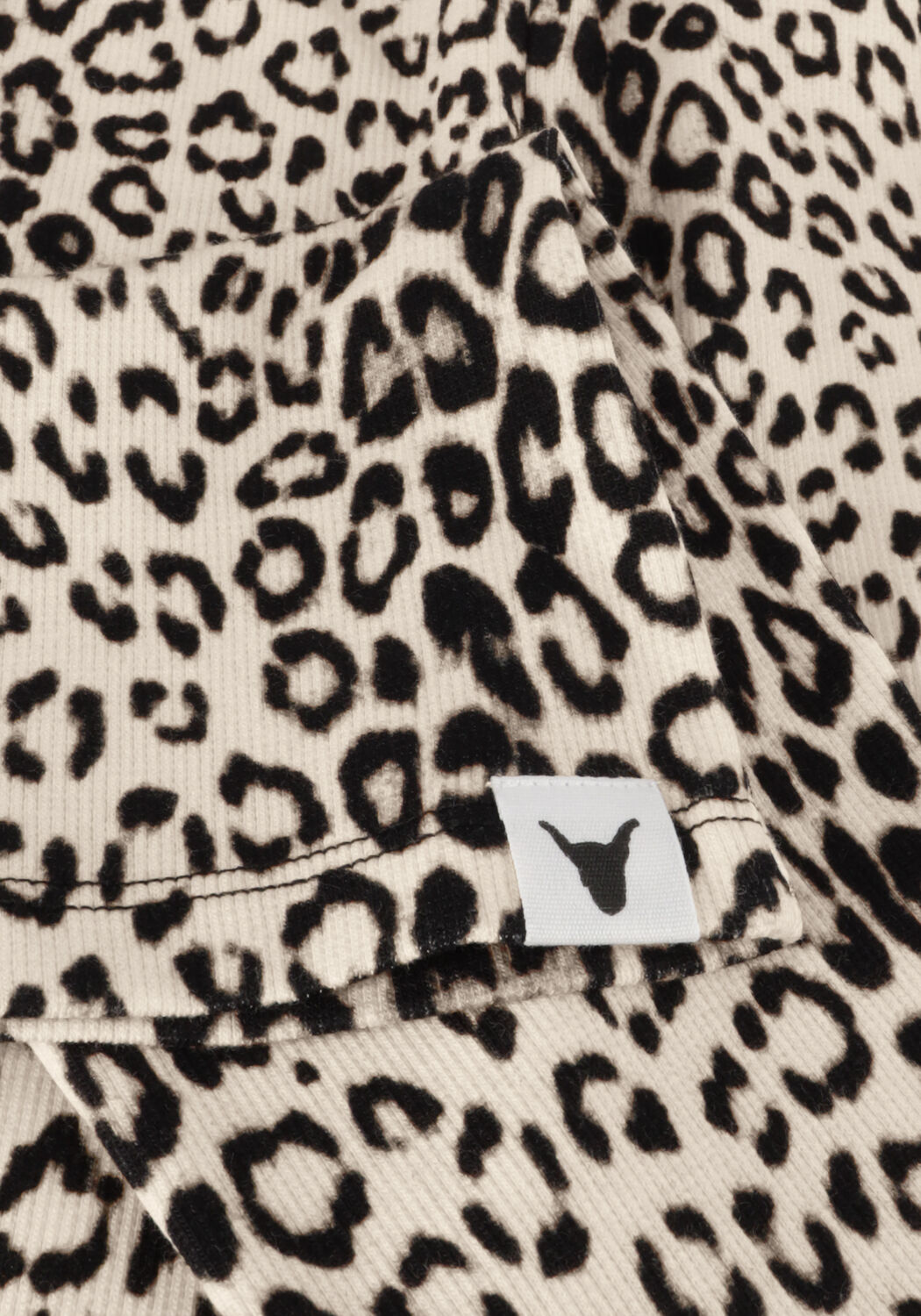 ALIX MINI Meisjes Broeken Knitted Leopard Flared Pants Bruin