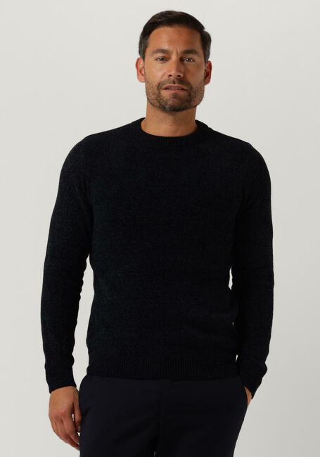 Donkerblauwe ANERKJENDT Trui AKSUNE CHENILLE KNIT - large