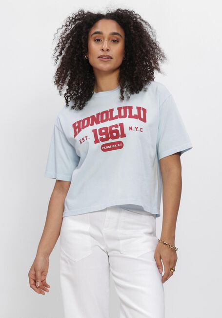 Blauwe PENN & INK Blouses T-SHIRT PRINT - large