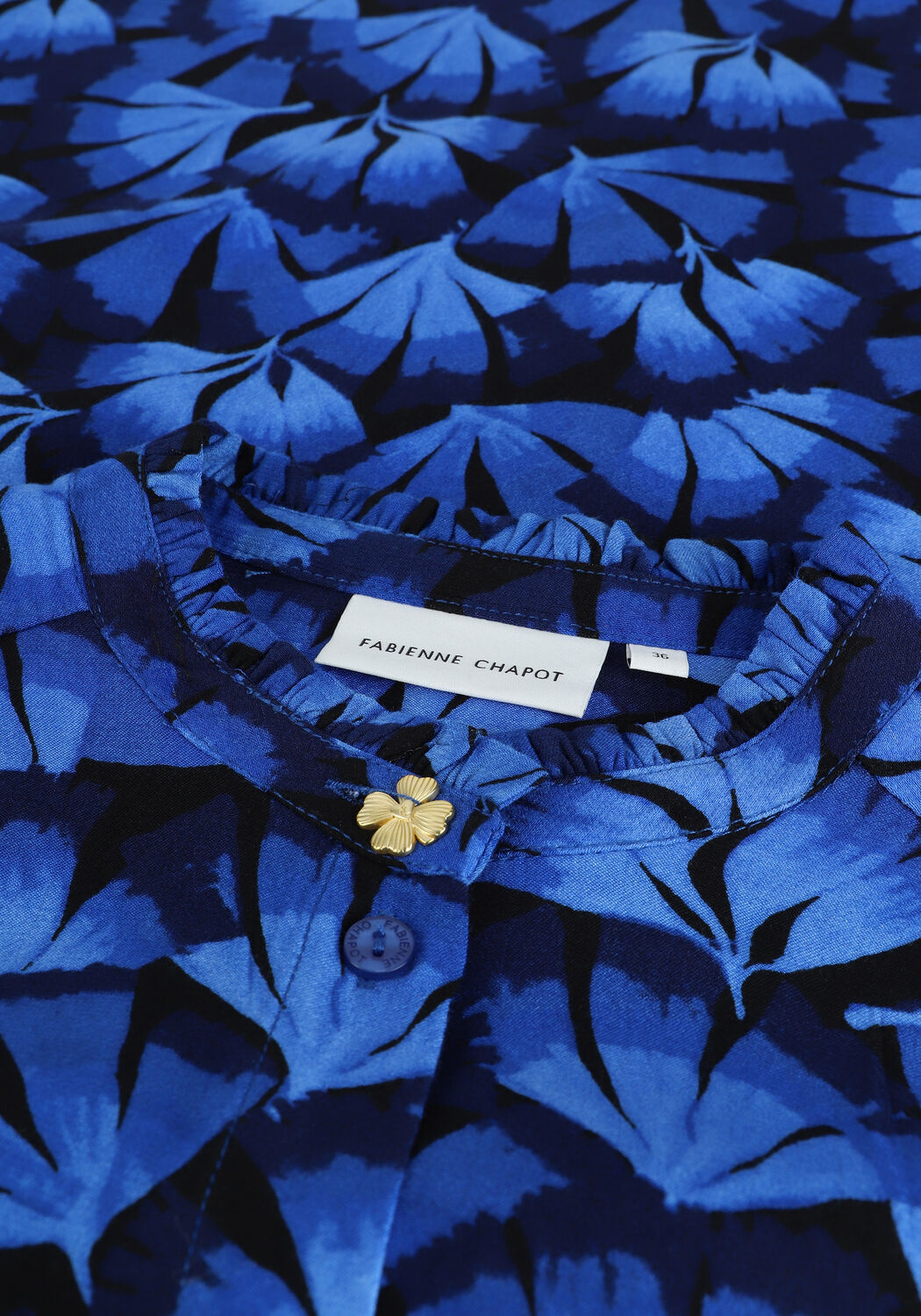 Donkerblauwe FABIENNE CHAPOT Blouses GARDEN BLOUSE - large