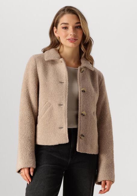 Beige MODSTRÖM Teddy jas JUSTYMD SHORT JACKET - large