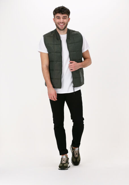 Groene G-STAR RAW Bodywarmer MEEFIC SQR QUILTED VEST - large