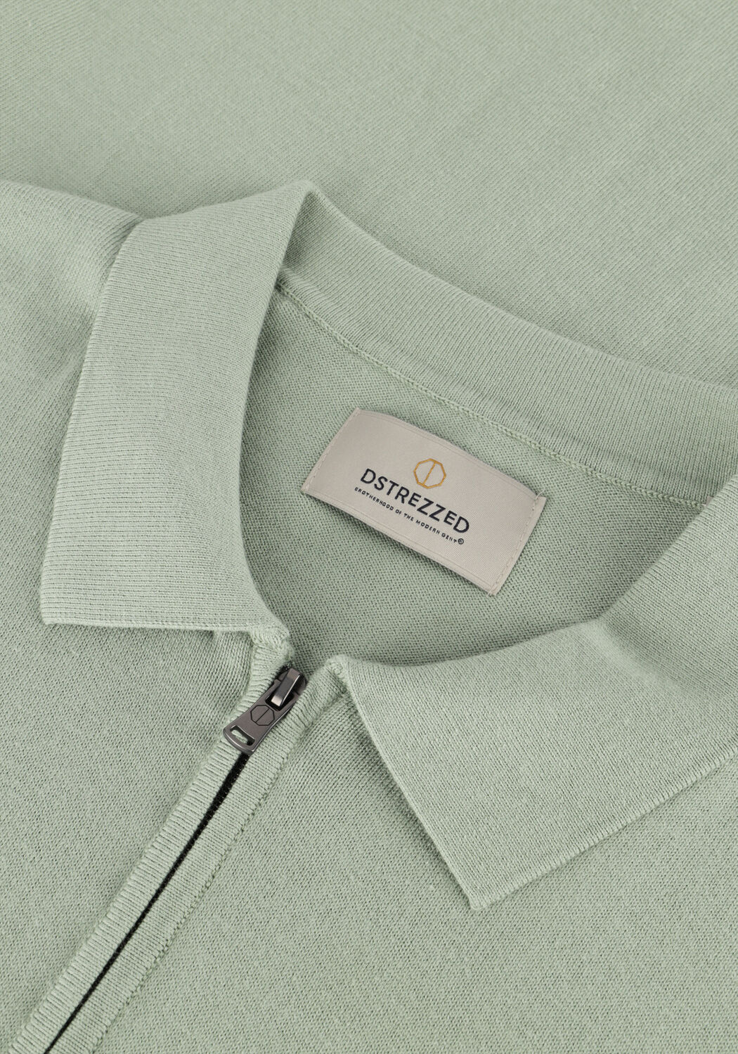 Groene DSTREZZED Polo DORIAN ZIP POLO - large