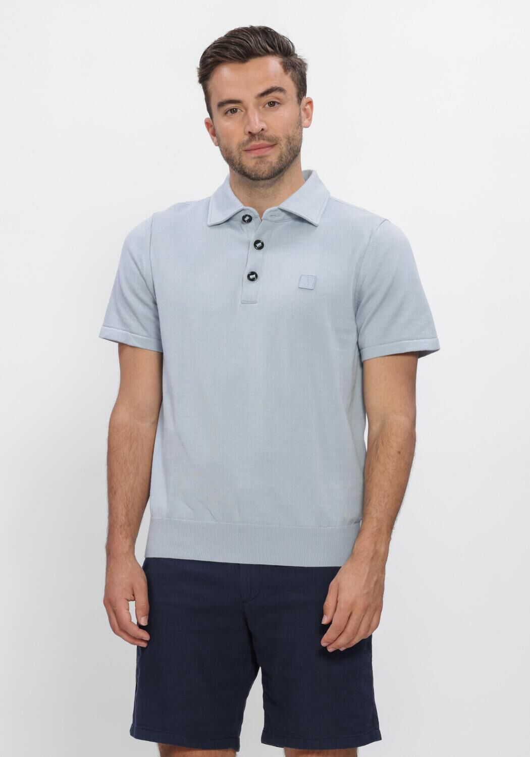 Blauwe BUTCHER OF BLUE Polo CLIFDEN CO POLO SS - large