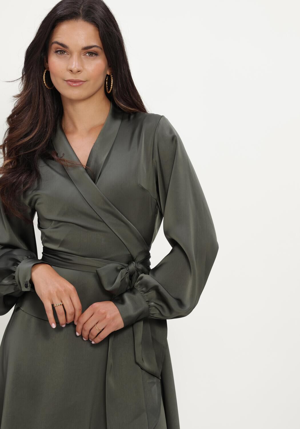 Donkergroene NOTRE-V Mini jurk NV-IVANA - large