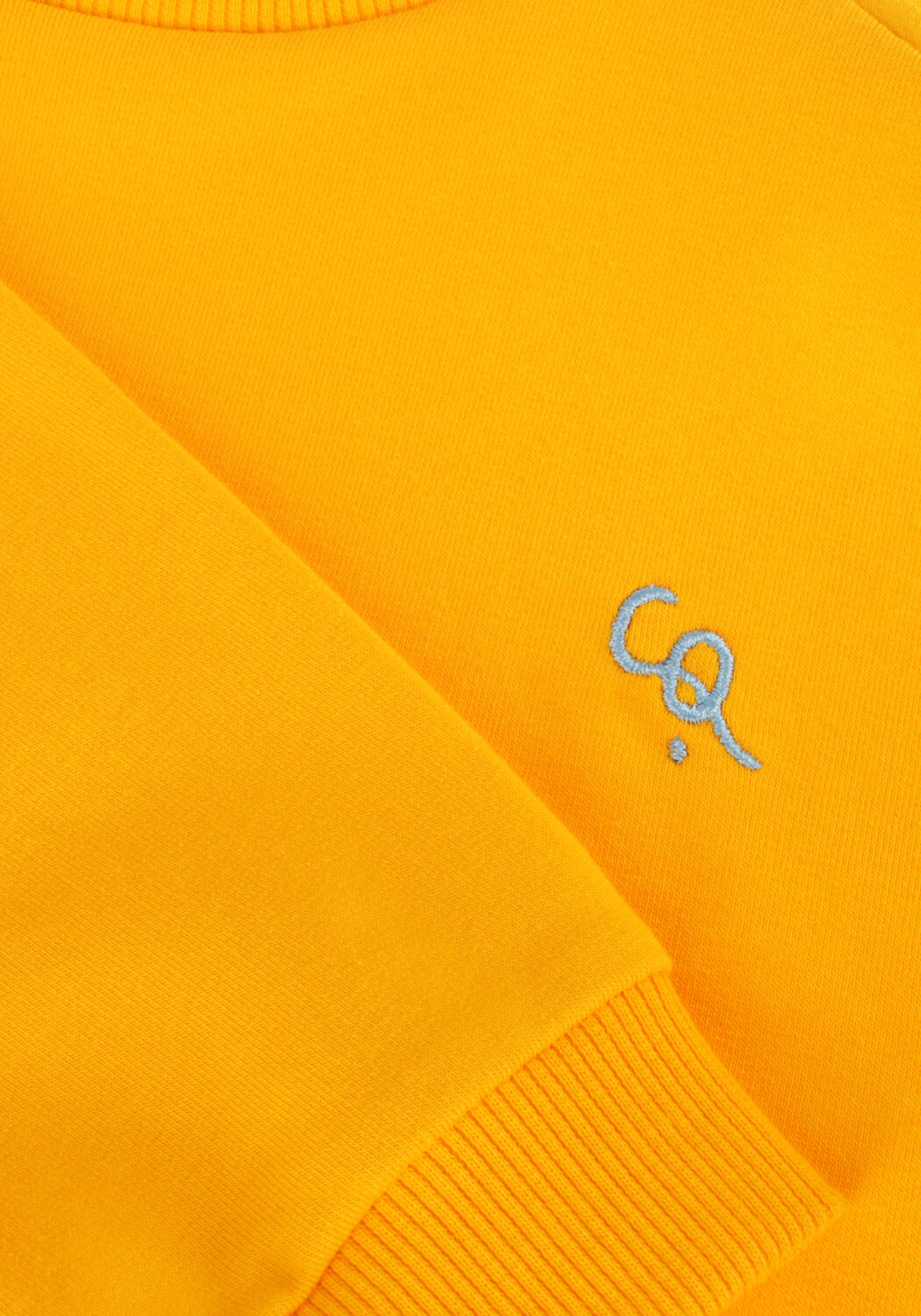 Gele CARLIJNQ Sweater BASIC-GIRLS RUFFLED SWEATER - large