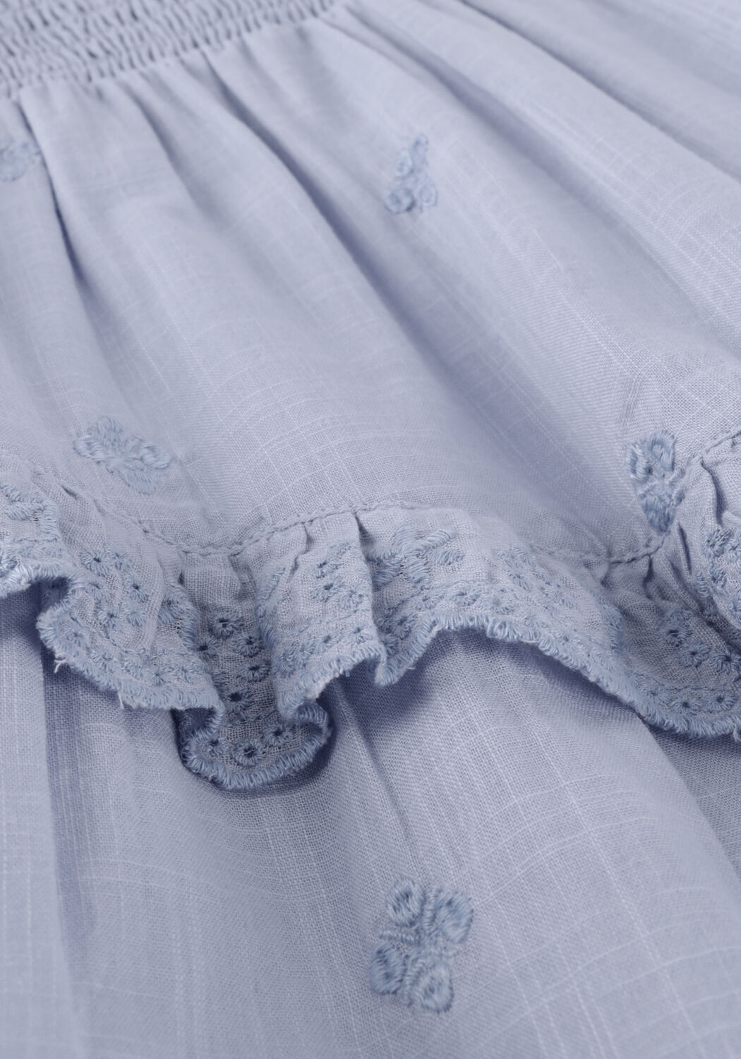 Lichtblauwe NEO NOIR Mini jurk PORTO DRESS - large