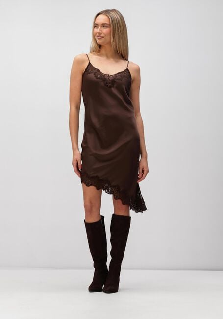 Bruine HAUTE L'AMITI&Eacute; Jurken NAOMI ASYM LINGERIE DRESS - large