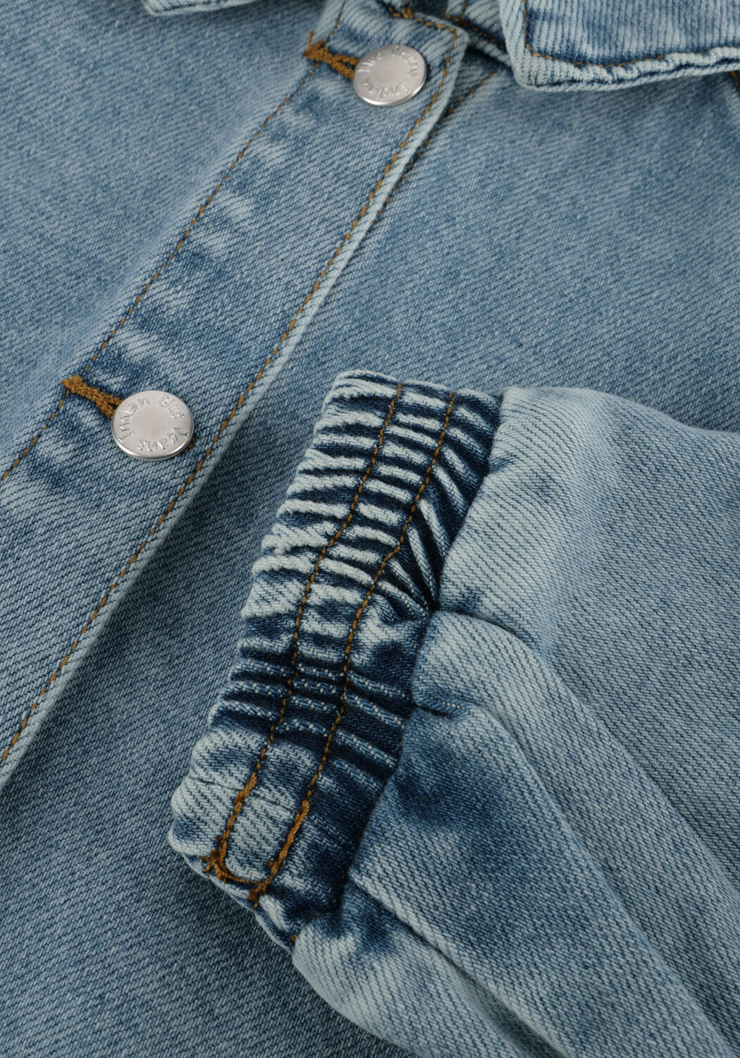 Lichtblauwe INDIAN BLUE JEANS Spijkerjas DENIM TRENCHCOAT - large