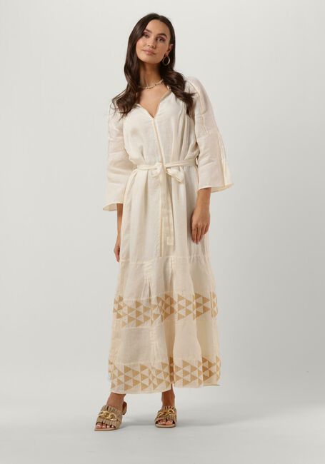 Ecru GREEK ARCHAIC KORI Maxi jurk 230243 - large