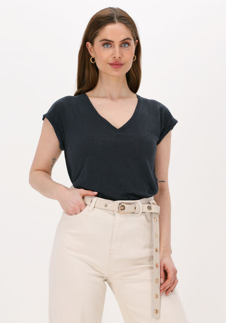 Zwarte BY-BAR T-shirt MILA LINEN TOP - large