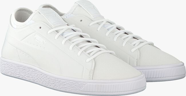 Witte PUMA Sneakers BASKET CLASSIC SOCK LO MEN  - large
