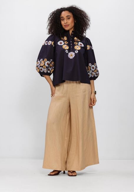 Donkerblauwe ANTIK BATIK Blouses AMANTINA BLOUSE - large