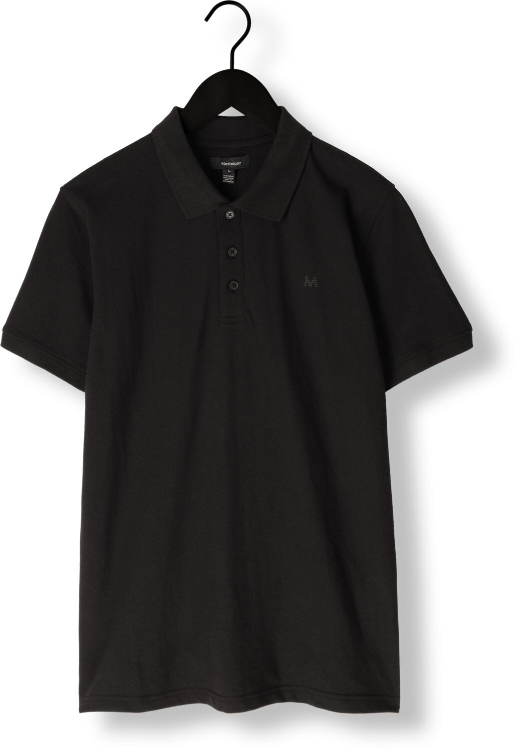 MATINIQUE Heren Polo's & T-shirts Mapoleo Melange Zwart