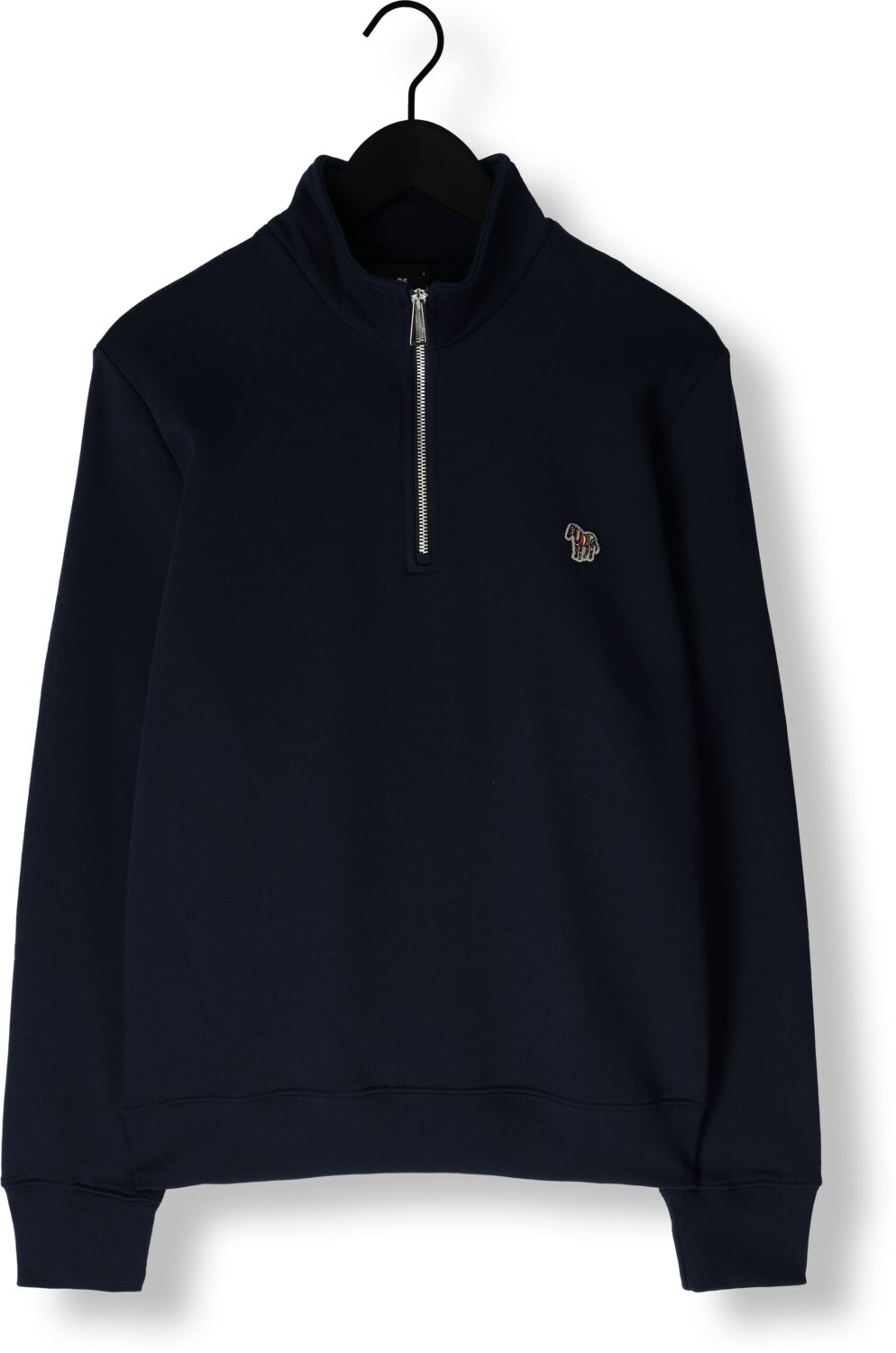 PS PAUL SMITH Heren Truien & Vesten Mens Ls Reg Fit Half Zip Top Zebra Donkerblauw