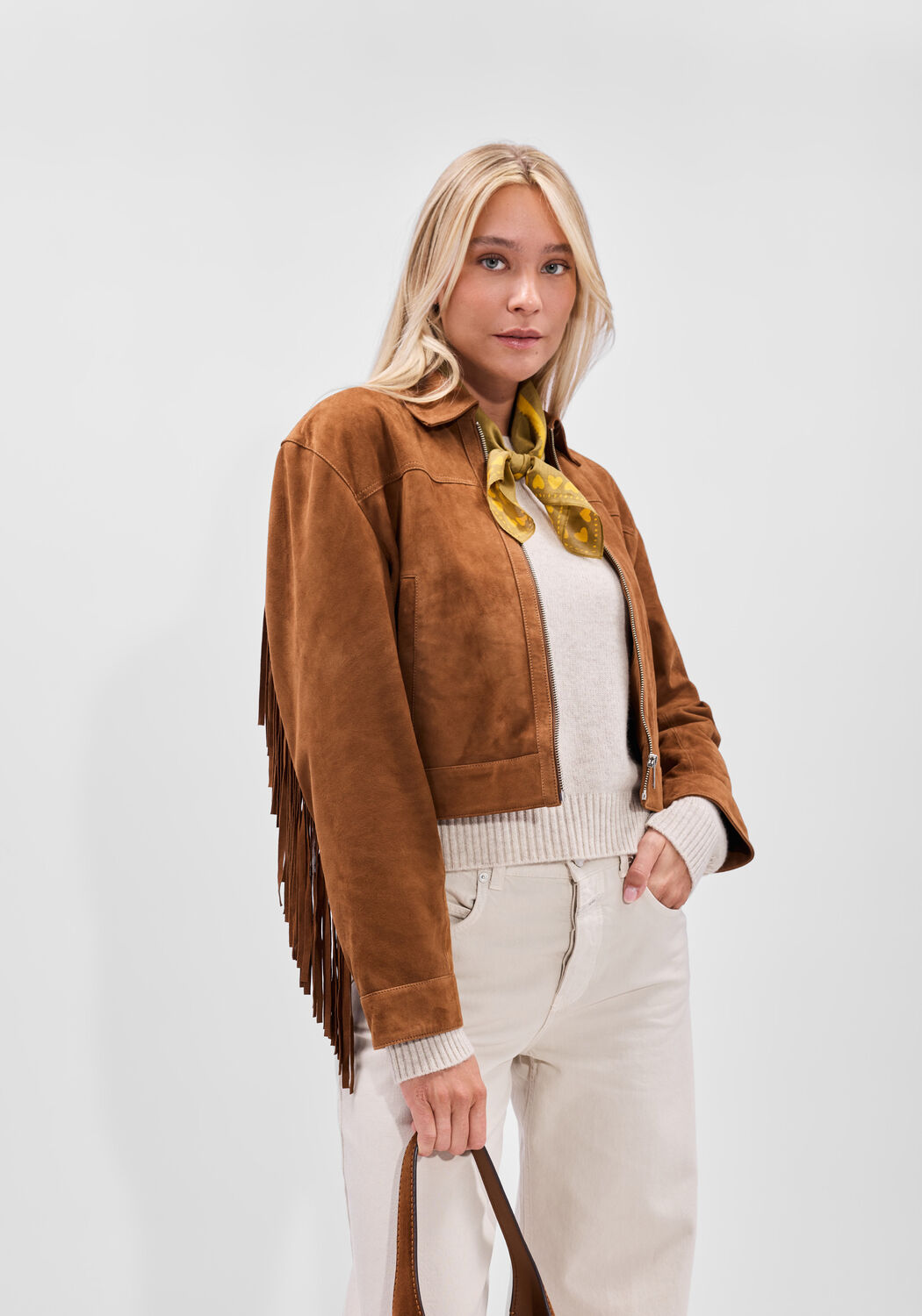 Khaki BONNIE STUDIOS Sjaal LOVE ME DO SCARF - large