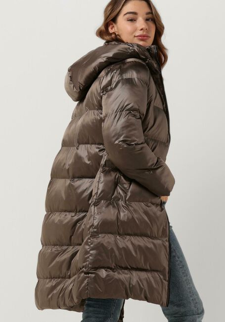 Taupe CANADIAN Gewatteerde jas RECLYLED SHINY - large