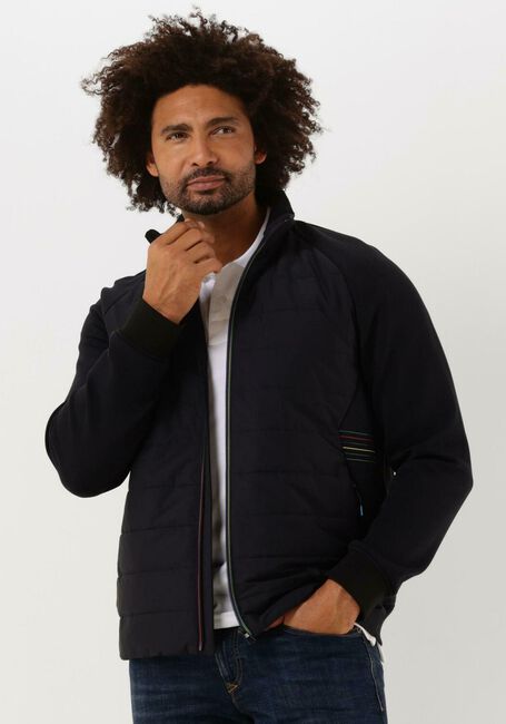 boerderij De vreemdeling Zegenen Donkerblauwe PS PAUL SMITH Gewatteerde jas MENS MIXED MEDIA JACKET | Omoda