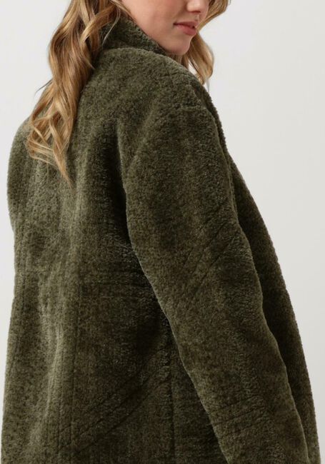 Groene ANOTHER LABEL Teddy jas AVA JACKET - large