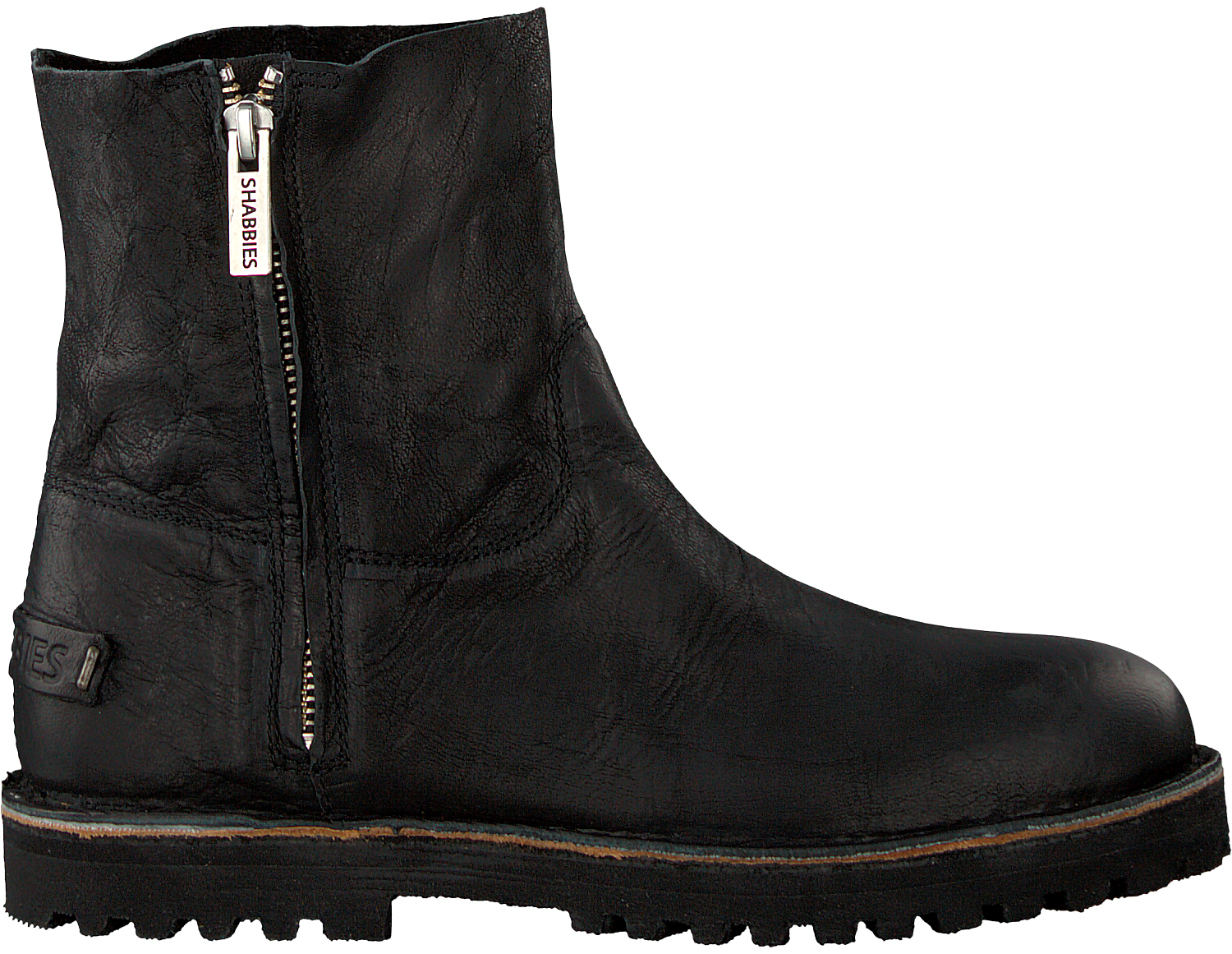Zwarte SHABBIES Enkelboots 181020149 | Omoda Zwarte SHABBIES Enkelboots 181020149 | Omoda