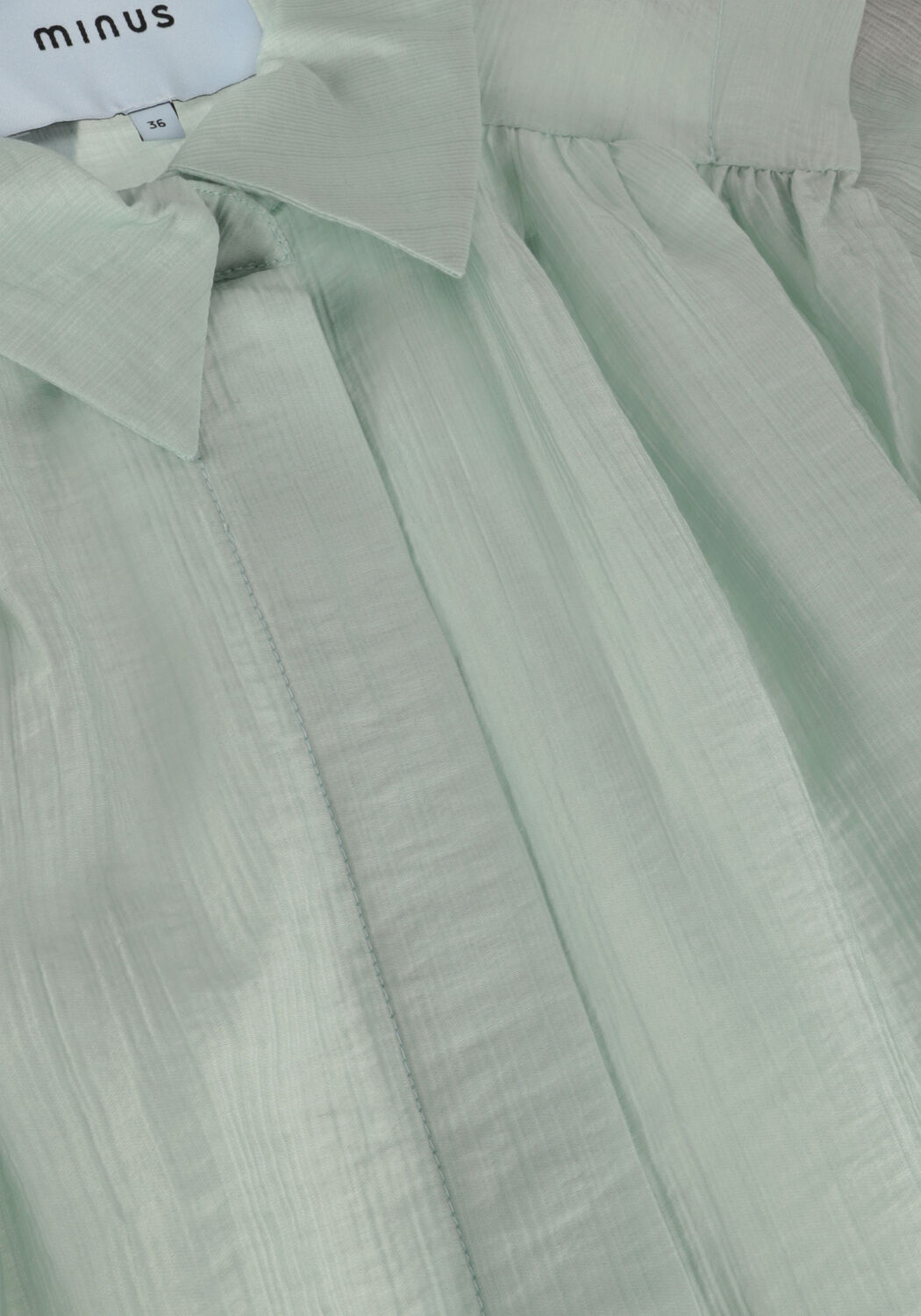 Lichtblauwe MINUS Blouses ANEDA 3/4 SLEEVE SHIRT - large