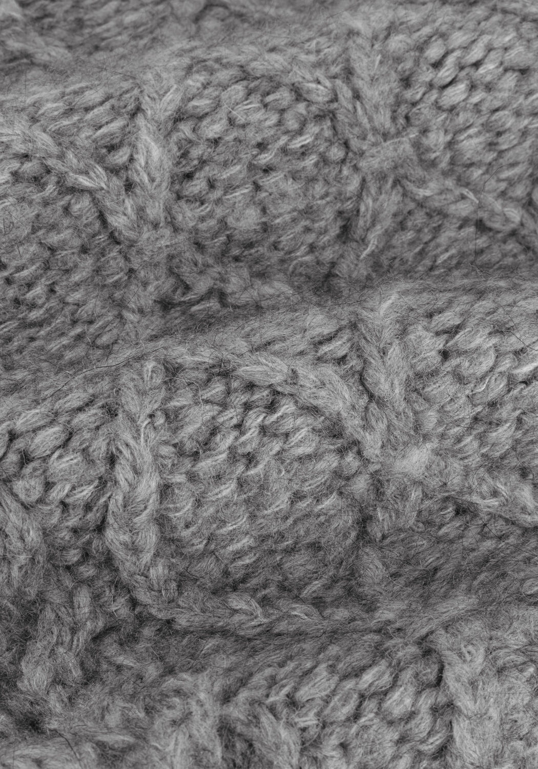 Grijze SECOND FEMALE Trui DIA KNIT O-NECK - large