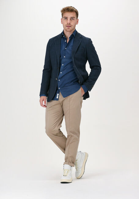 Donkerblauwe PROFUOMO Colbert JACKET KNITTED HO - large