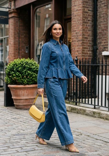 Blauwe INWEAR Wide jeans DOPHINAIW WIDE PANTS - large